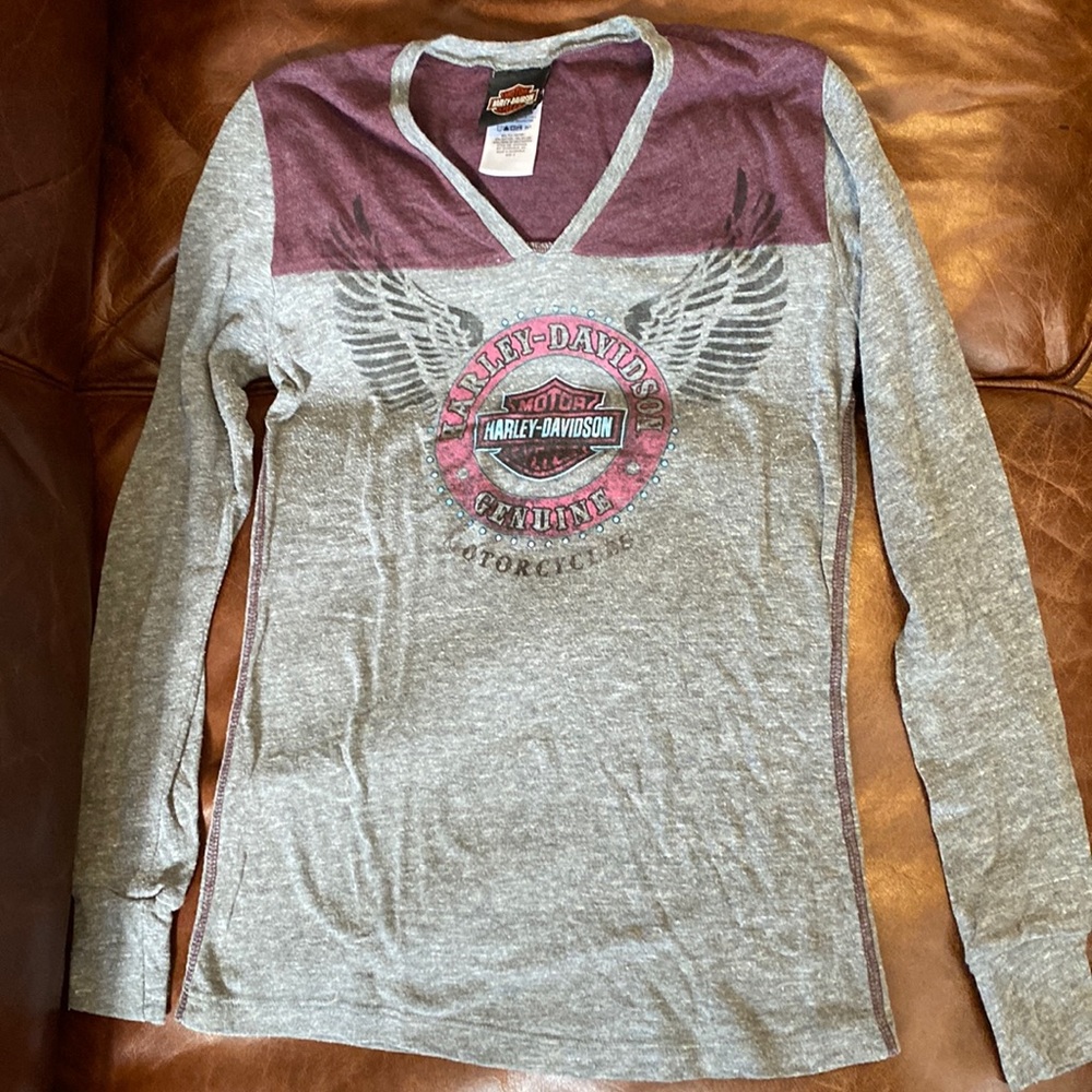 Black Hills Harley Davidson women’s long sleeve t-shirt tee shirt small